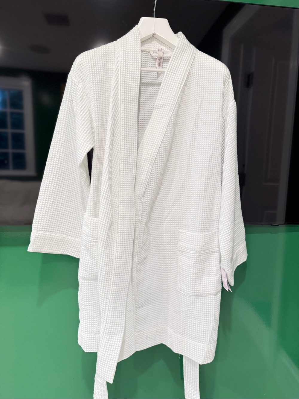 White Waffle Robe + sleeper - Picture 4 of 13